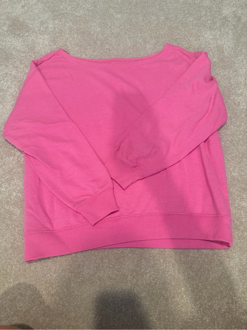 Hollister Hot Pink Off-The-Shoulder Sweater
